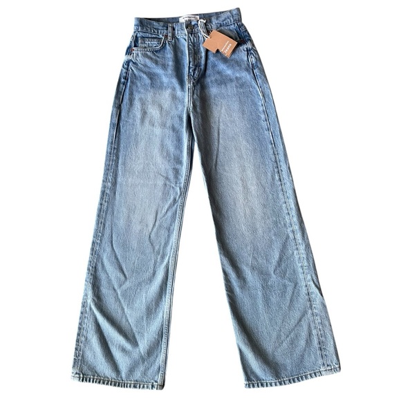 Reformation Wilder High Rise Wide Leg Cropped Jeans- Size 24 - Picture 10 of 14